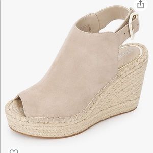 Kenneth Cole Suede Wedge Espadrille